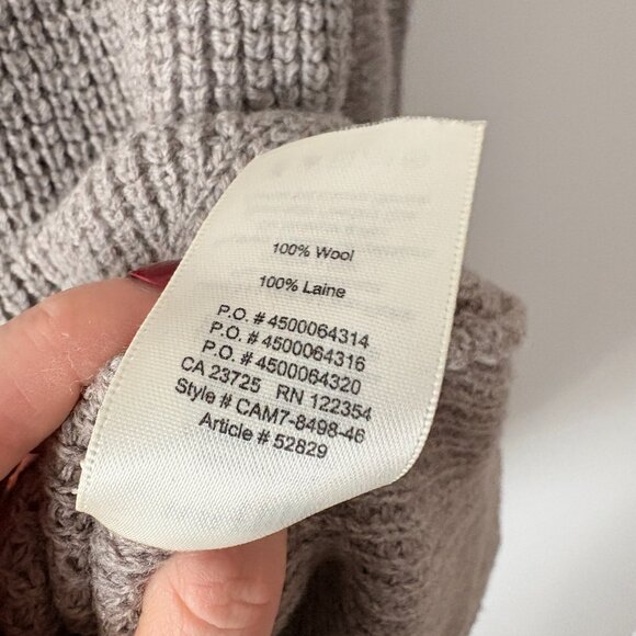 Aritzia Wilfred Free Merino Wool Bianca Dress Grey Size Small - Picture 5 of 5